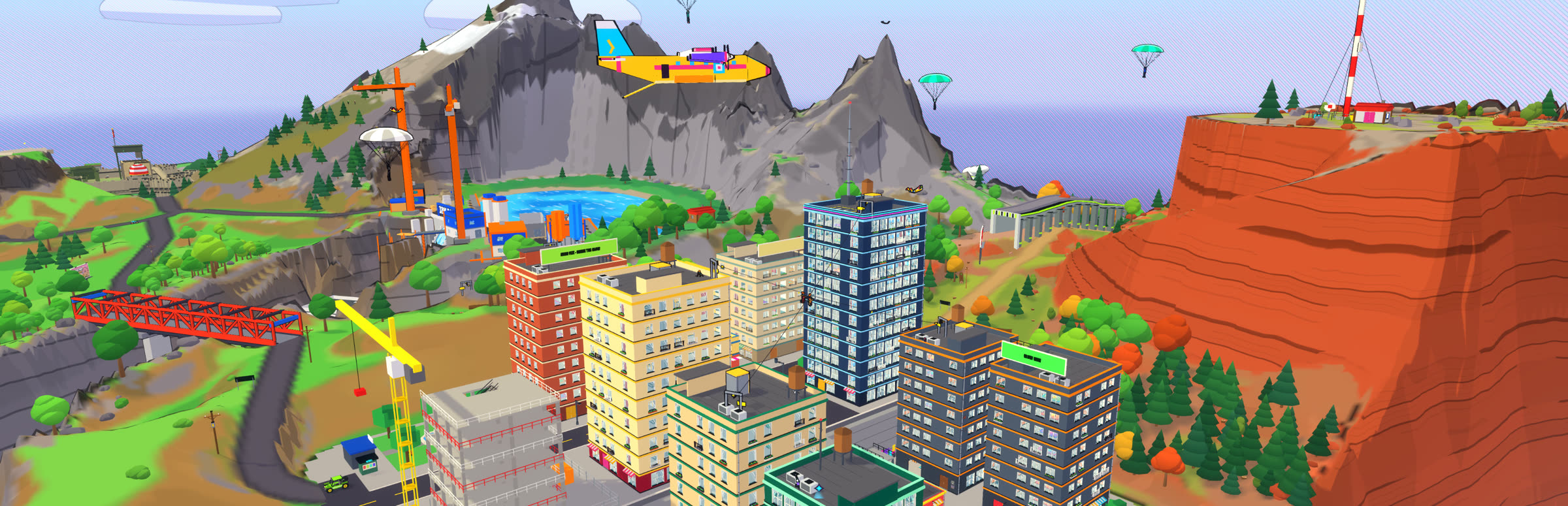 Panorama of Stick Island without logo
